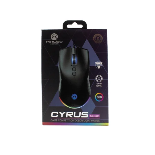 CYRUS XM-S60 RGB Gaming Mouse 7200 DPI | NKUEO Game Competition Mouse