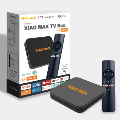 XIAO MAX TV Box 2nd Gen 8GB RAM 128GB Storage Android 13 Google TV 8K Ultra HD Streaming Device